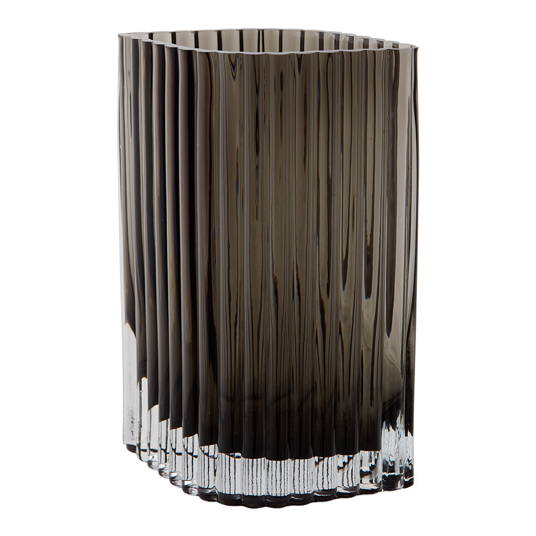 Large Folium Vase - Set of 2 Modern Home Decor Flower Vases for Living Room, Dining Table & Wedding Centerpieces