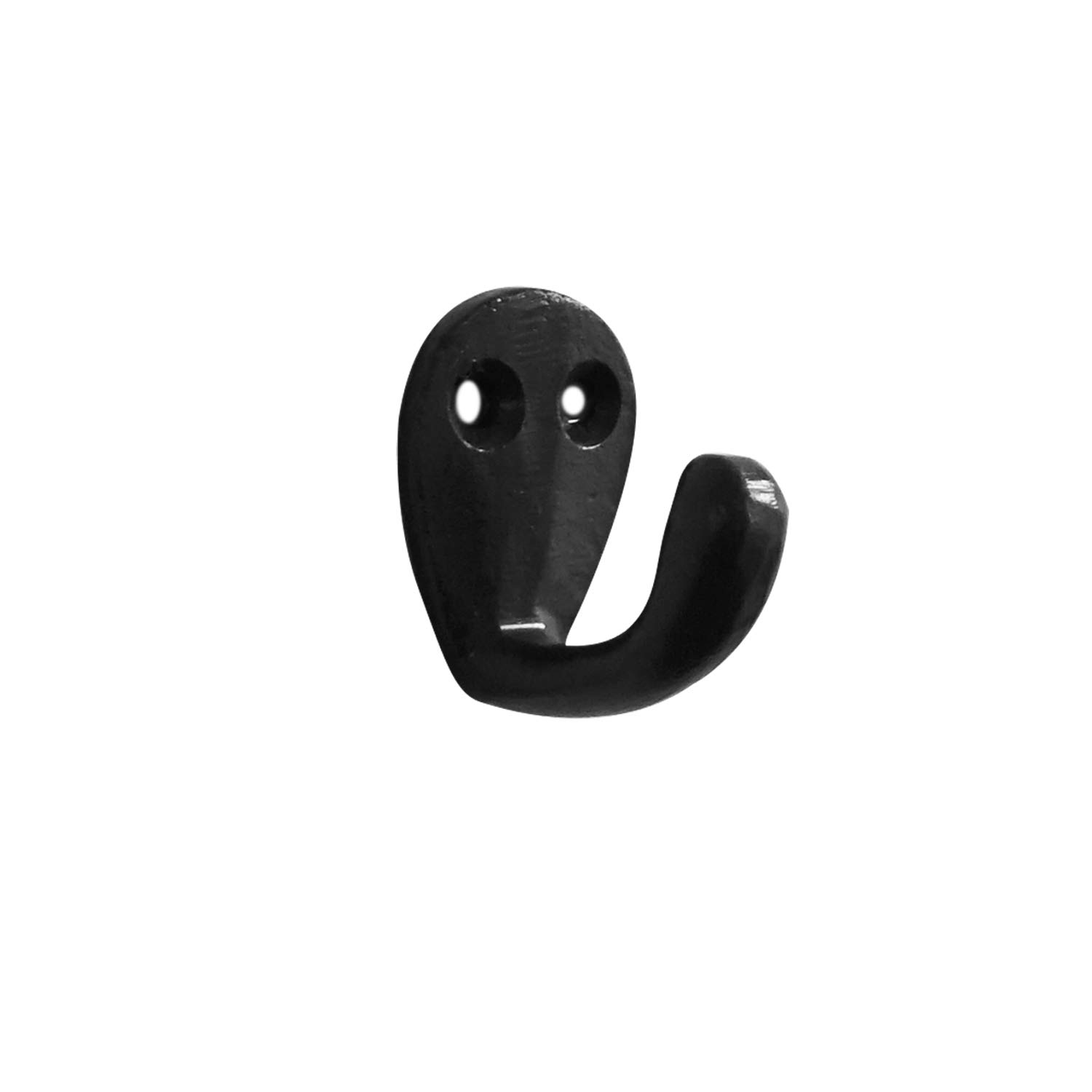 Heavy-Duty Cast Iron Wall Hooks - 24 Pack Black Mini Single Hooks for Keys, Towels, Umbrellas & Hats | Rustic Decorative Hanging Hooks | Easy Installation for Home, Kitchen, Bathroom & Entryway Organization