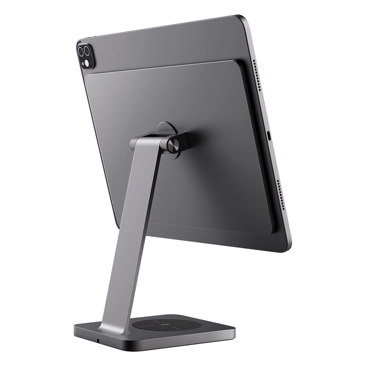Magnetic iPad Stand & Wireless Charger Holder for iPad Pro 11-inch 1st/2nd/3rd/4th Gen & iPad Air 4th/5th Gen - Adjustable Desktop Tablet Stand for Home Office, Study & Travel