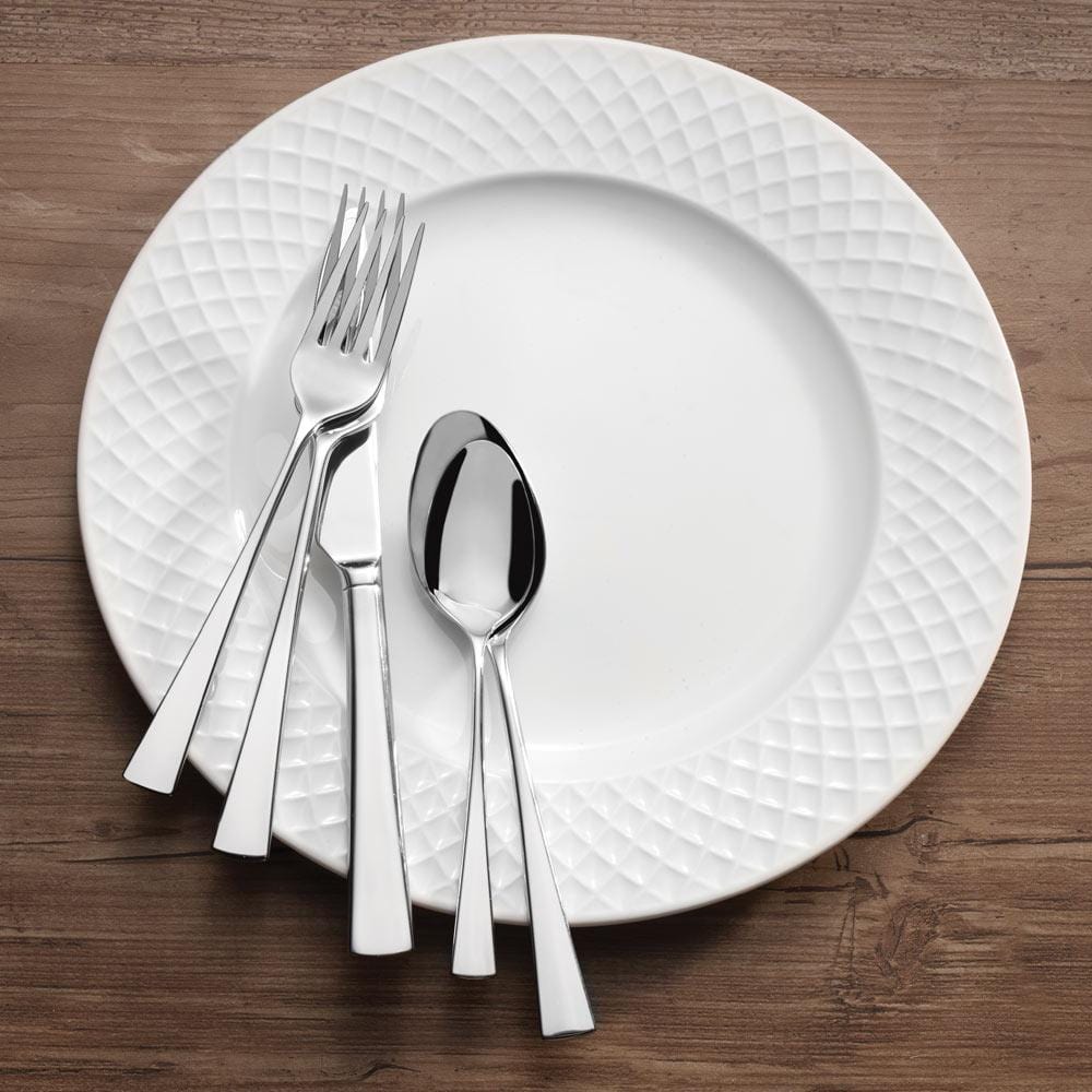 Lucia 20-Piece Stainless Steel Flatware Set - Service for 4 - Elegant Silverware for Dining, Kitchen & Entertaining - Perfect for Dinner Parties, Weddings & Everyday Use