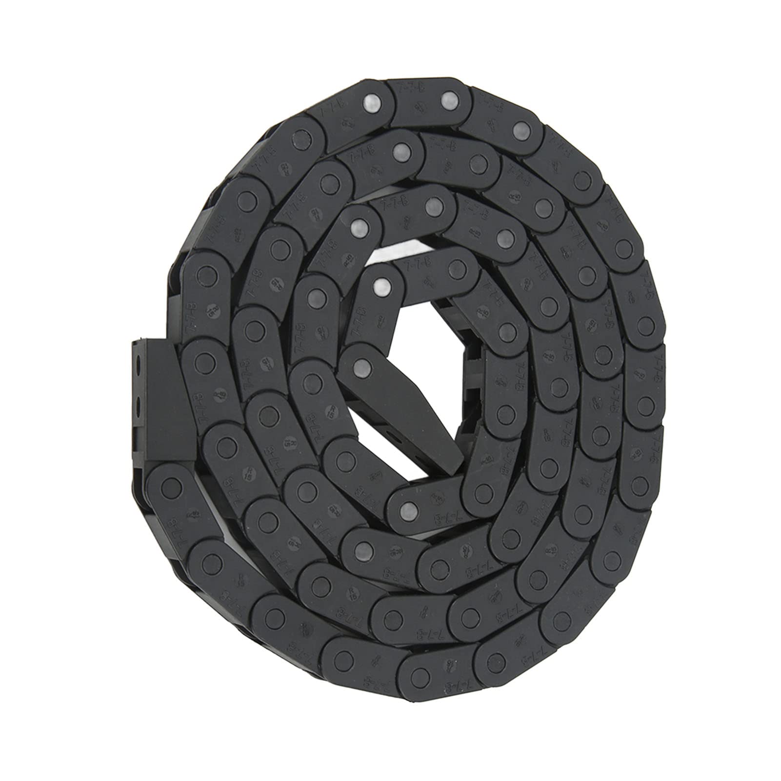 GOTOTOP 7x7mm Nylon Cable Drag Chain 1M - PA66 CNC Wire Carrier for 3D Printers, CNC Machines & Robotics - Durable Energy Chain for Cable Management in Workshops & DIY Projects