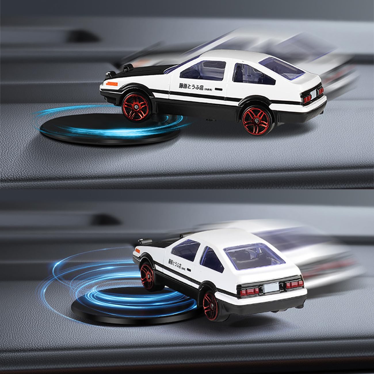 High-Quality Alloy AE86 Drift Car Model - Spinning Dashboard Ornament for Cars | Perfect Gift for Car Enthusiasts | Ideal for Car Decor, Office Desk Display & Drifting Fans Collection