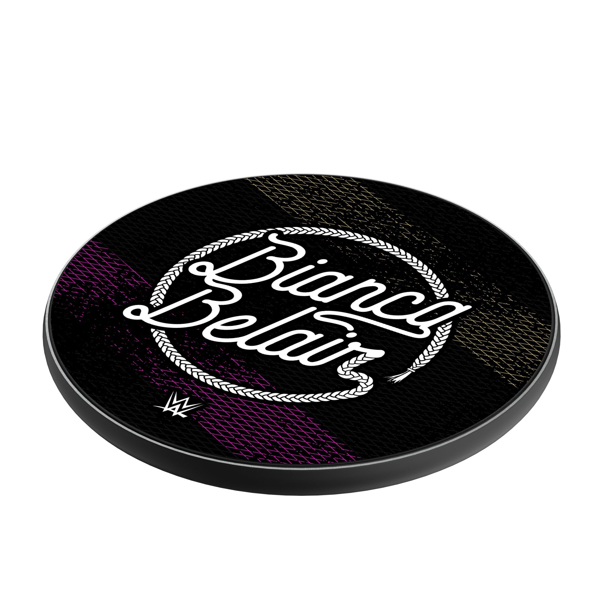 Bianca Belair 15W Fast Wireless Charger - Qi Certified, Steel Finish - Perfect for iPhone, Samsung, AirPods - Home, Office, Car Charging Station