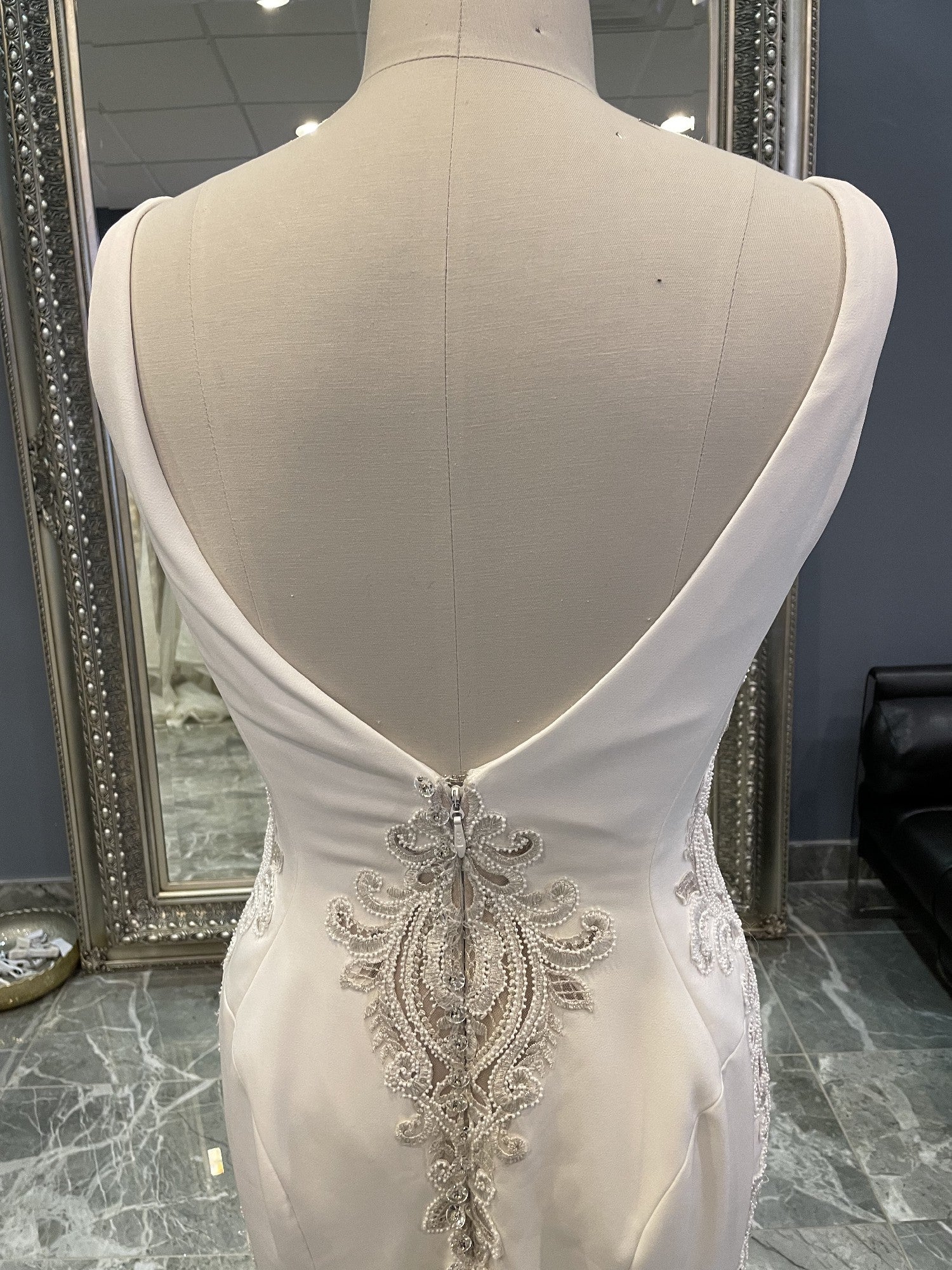 Sottero & Midgley Abbott Dawn Wedding Dress Sample Gown - Elegant A-Line Bridal Gown for Church Ceremony & Formal Wedding Reception