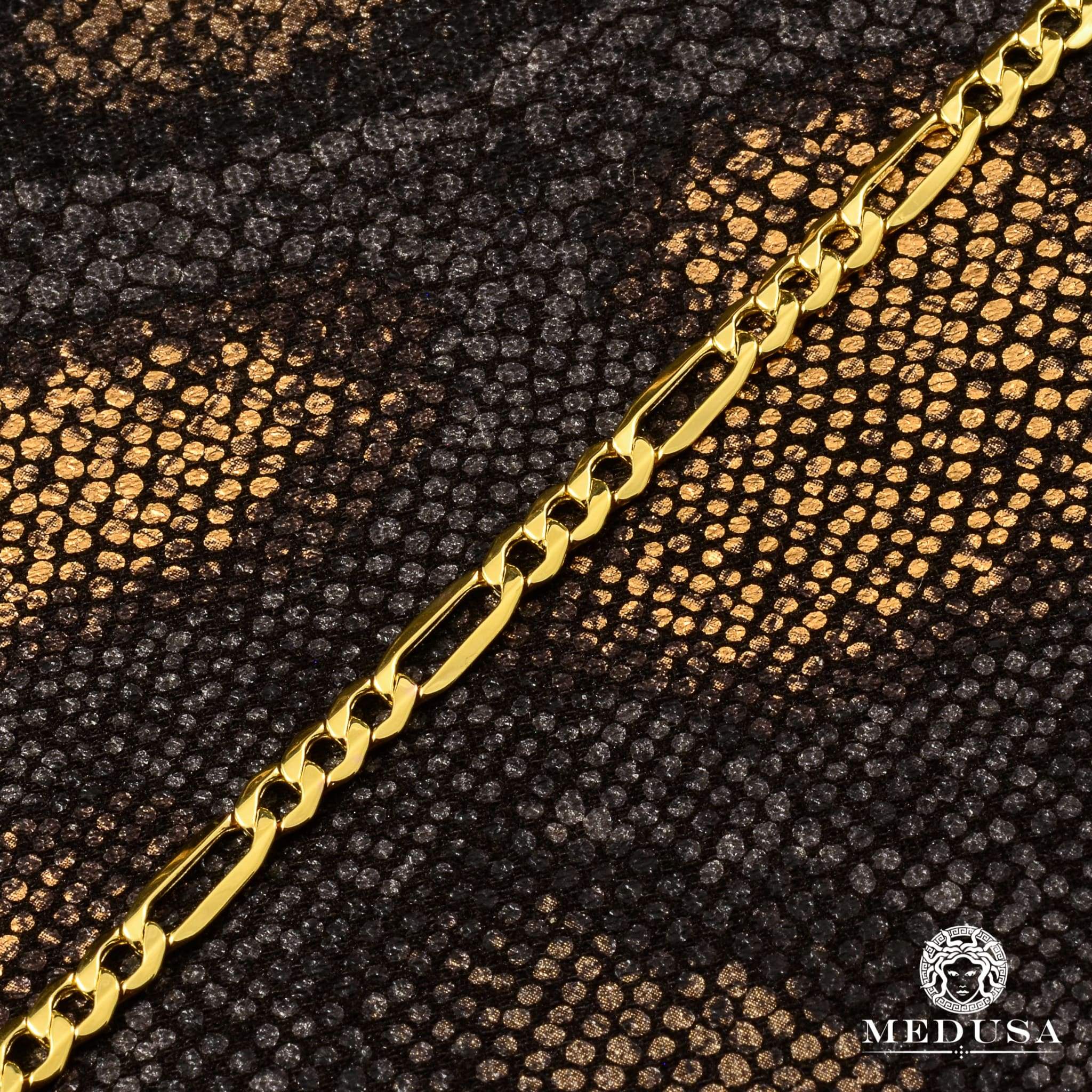 4.5mm Figaro Hollow Chain Necklace for Women - Dainty Gold & Silver Plated Jewelry - Perfect for Layering, Gifts & Everyday Wear