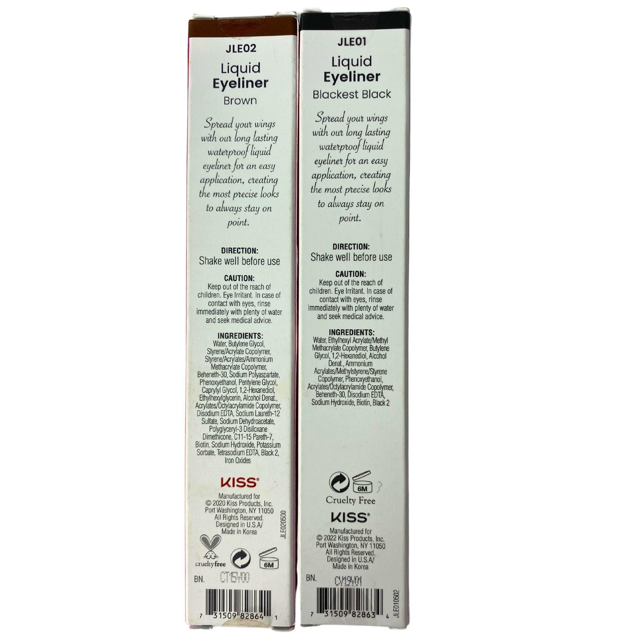Joah Line Up Liquid Eyeliner - Waterproof Felt Tip with Biotin Infusion (70 Pcs Bulk Pack) for Professional Makeup & Everyday Wear