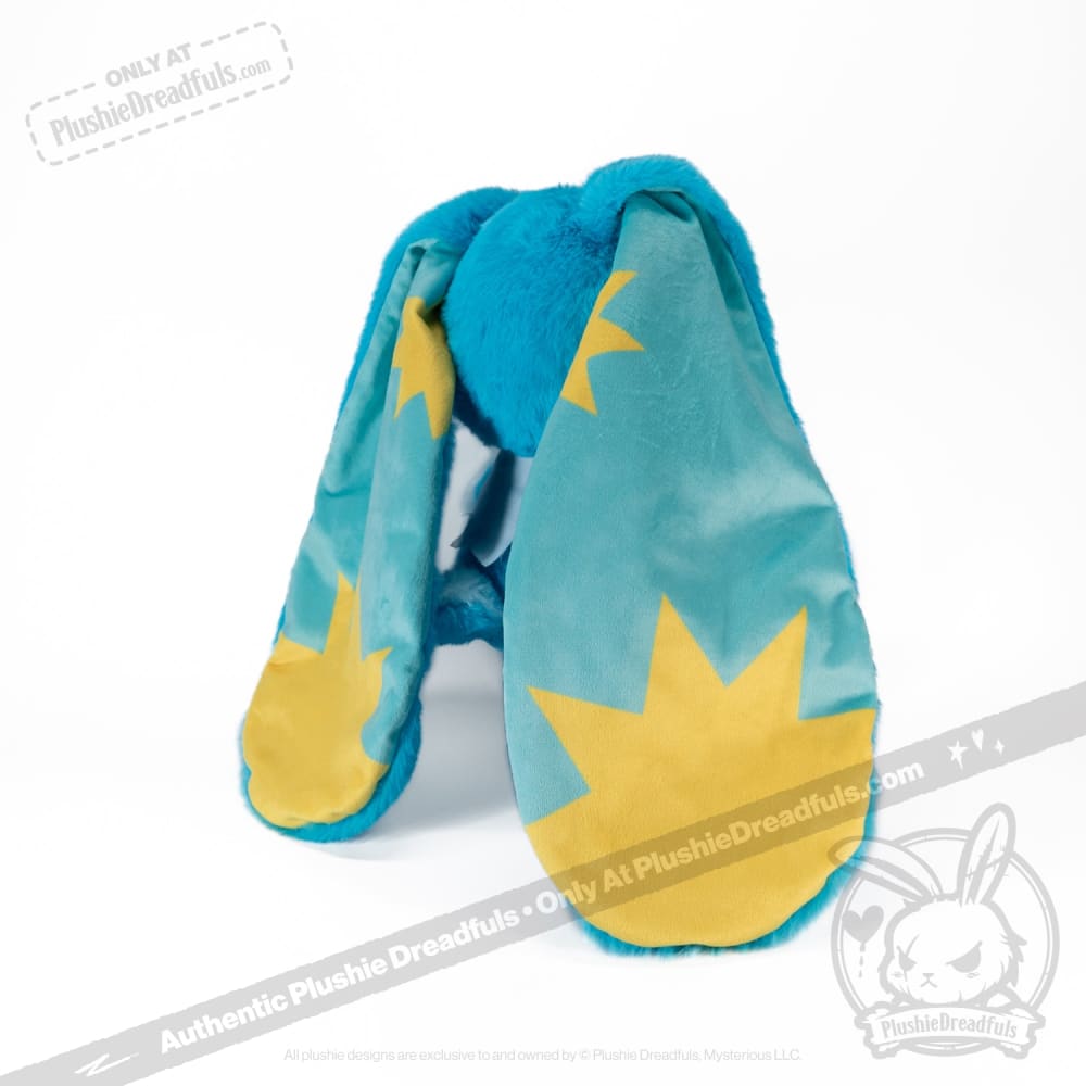 Plushie Dreadfuls Crashing Out Cowbun Rabbit - Soft Stuffed Animal Toy for Kids, Cute Bunny Plushie for Cuddling, Gifts & Nursery Decor | Perfect for Bedtime, Playtime & Anxiety Relief