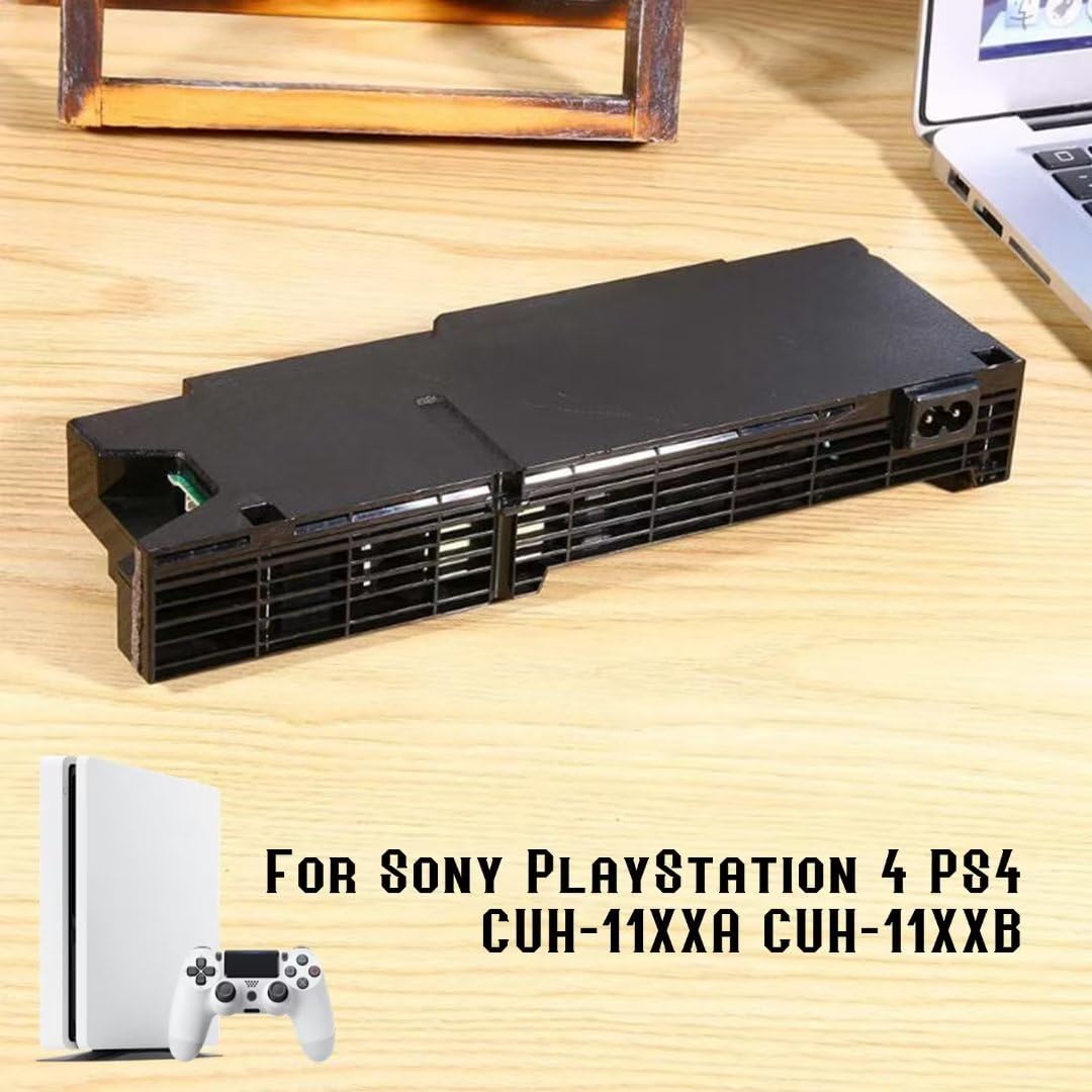 Original Power Supply Unit Replacement for Sony PS4 CUH-1215A/1215B/12XX Series - JEM&JULES N14-200P1A ADP-200ER 4 Pin AC Adapter - Perfect for Gaming, Home Entertainment & PS4 Console Repair