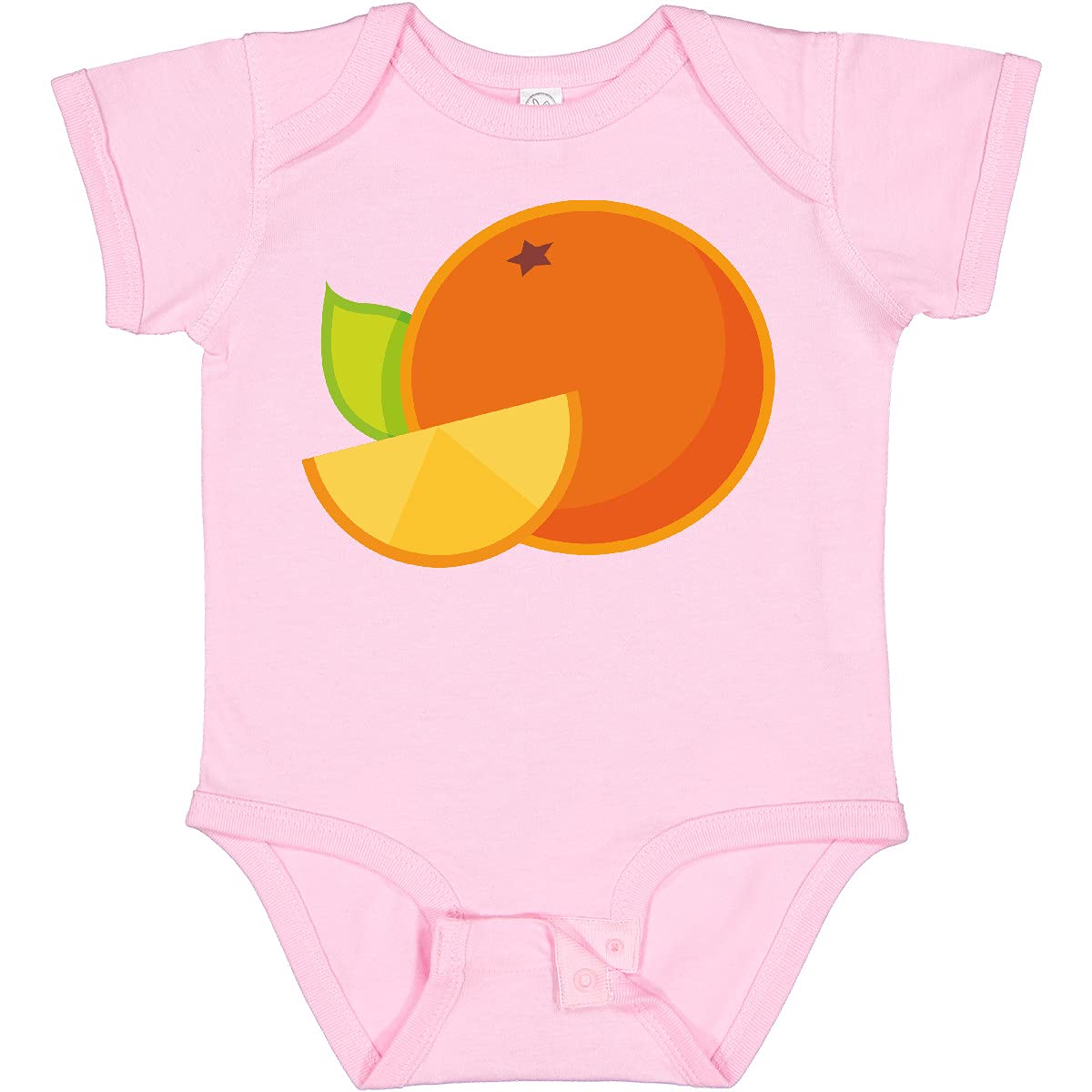 Inktastic Orange Fruit Baby Bodysuit - Soft Cotton Infant Onesie for Boys & Girls - Perfect for Newborn Photos, Baby Showers & Everyday Wear