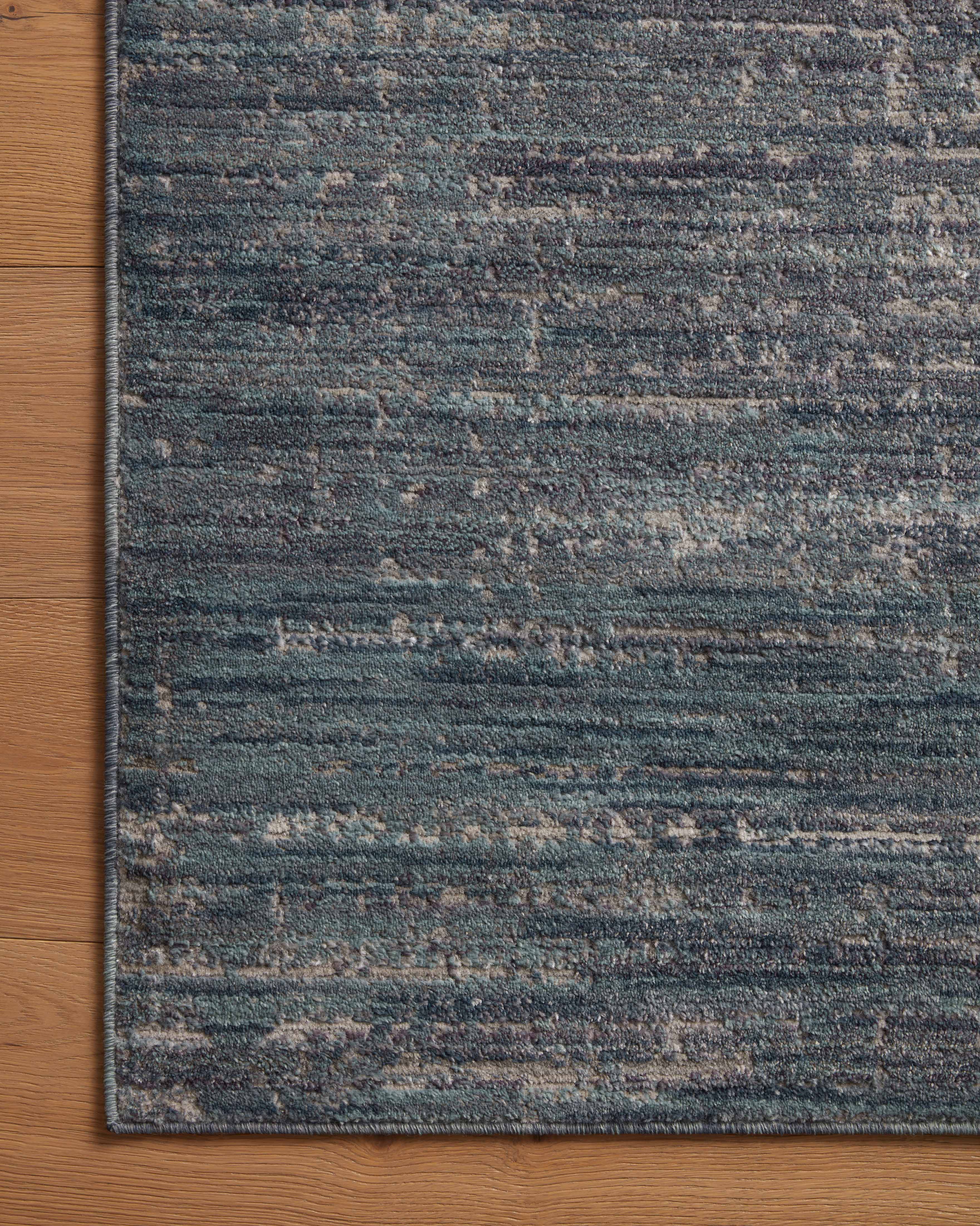 Loloi Arden Rug - Ocean Blue & Grey Handmade Vintage Area Rug for Living Room, Bedroom, Dining Room - Soft & Durable Indoor Decor