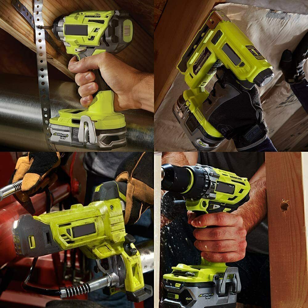 Ryobi P108 18V One+ Plus Replacement Battery - Compatible with Ryobi 18V Power Tools - Perfect for Drills, Saws, and Outdoor Equipment
