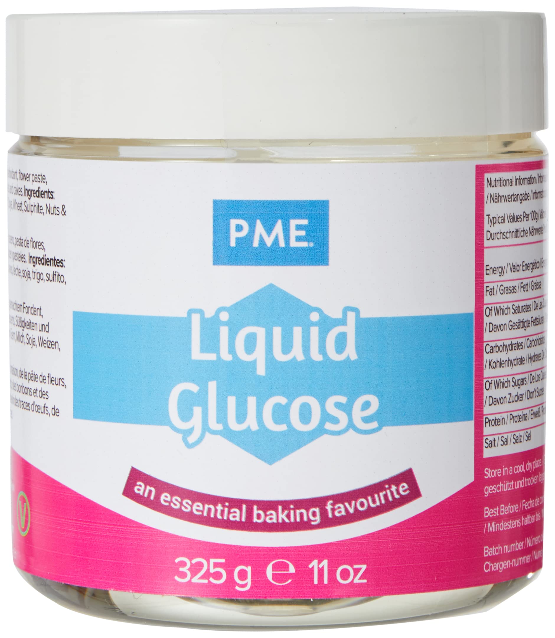 PME Liquid Glucose 325g - Premium Baking Syrup for Cakes, Candies & Desserts | Perfect for Fondant, Icing & Pastry Making