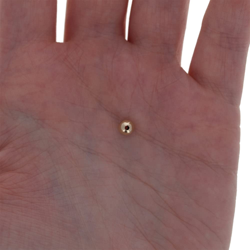 5mm Gold Filled Round Beads - 100 PCS Seamless 14k Gold Beads for Jewelry Making, DIY Bracelets & Necklaces - Perfect for Crafting, Gifts & Fashion Accessories