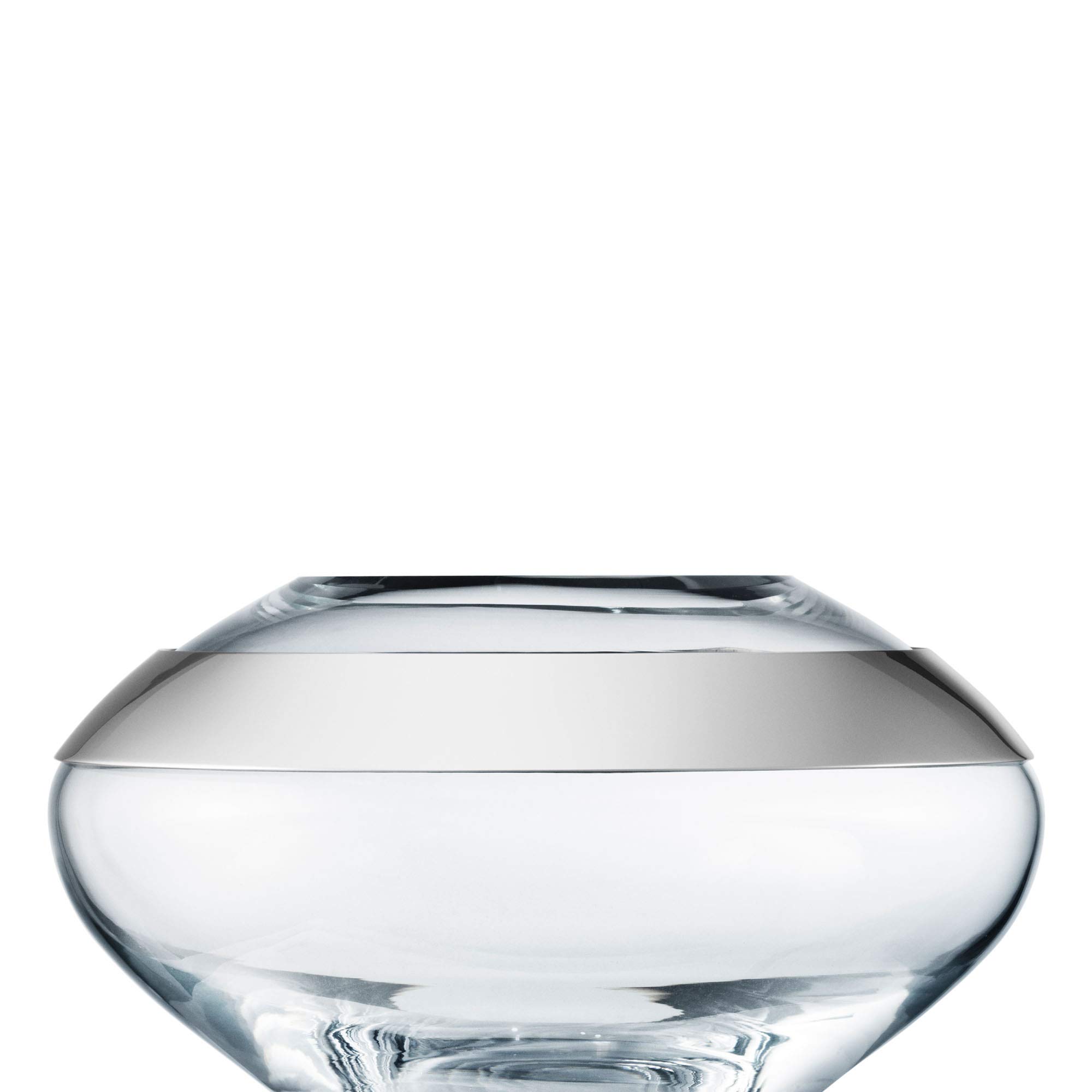 Georg Jensen DUO Small Glass Flower Vase - Modern Home Decor for Living Room, Dining Table & Wedding Centerpieces