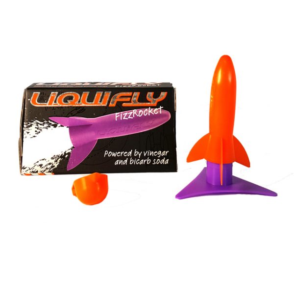 Liquifly FizzRocket Baking Soda Powered Rocket Toy - STEM Science Kit for Kids Outdoor Fun | DIY Rocket Launcher for Backyard, Park & Birthday Parties