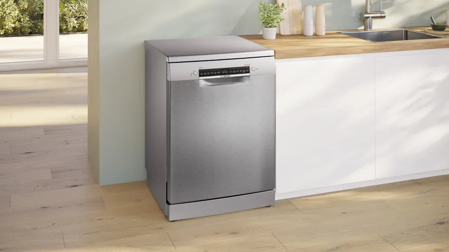 Bosch Series 4 60cm Freestanding Dishwasher SMS4HVI01A - Energy Efficient, Quiet Operation for Modern Kitchens - Perfect for Small Families & Open-Plan Homes
