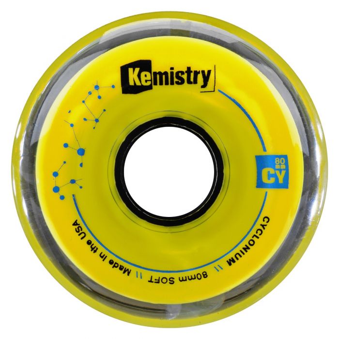 Kemistry Cyclonium Inline Roller Hockey Wheels (Soft) - High Performance Wheels for Roller Hockey Skates - Perfect for Indoor & Outdoor Hockey Games, Training & Recreational Skating