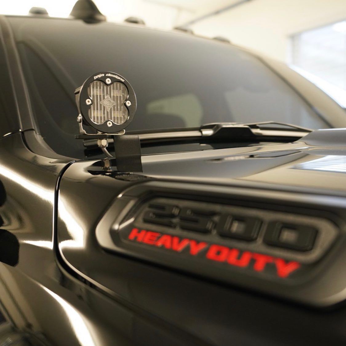 SDHQ Built A-Pillar Light Mounts for 2019-2025 Ram 2500/3500 Heavy Duty Trucks | Off-Road LED Light Brackets | Perfect for Night Driving & Off-Road Adventures