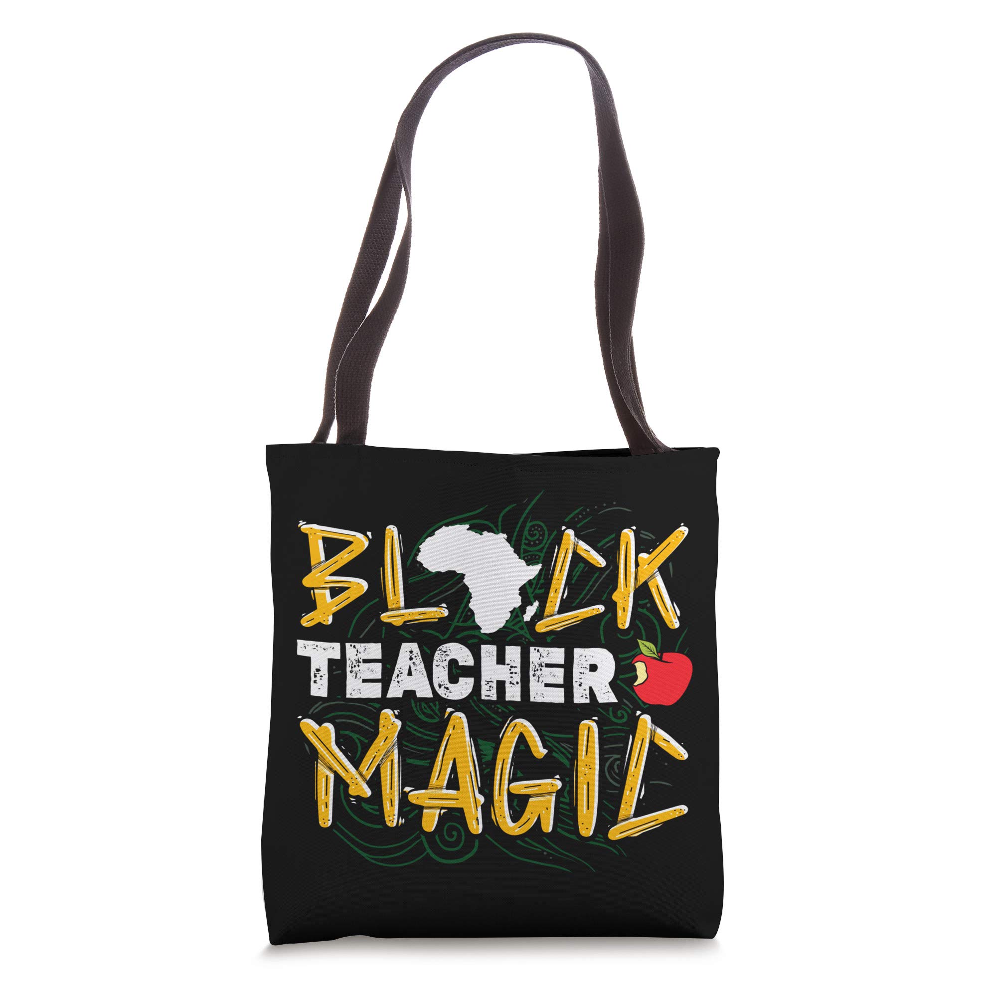 Black Teacher Magic Tote Bag - African American Black History Month Gift - Perfect for School, Work & Everyday Use