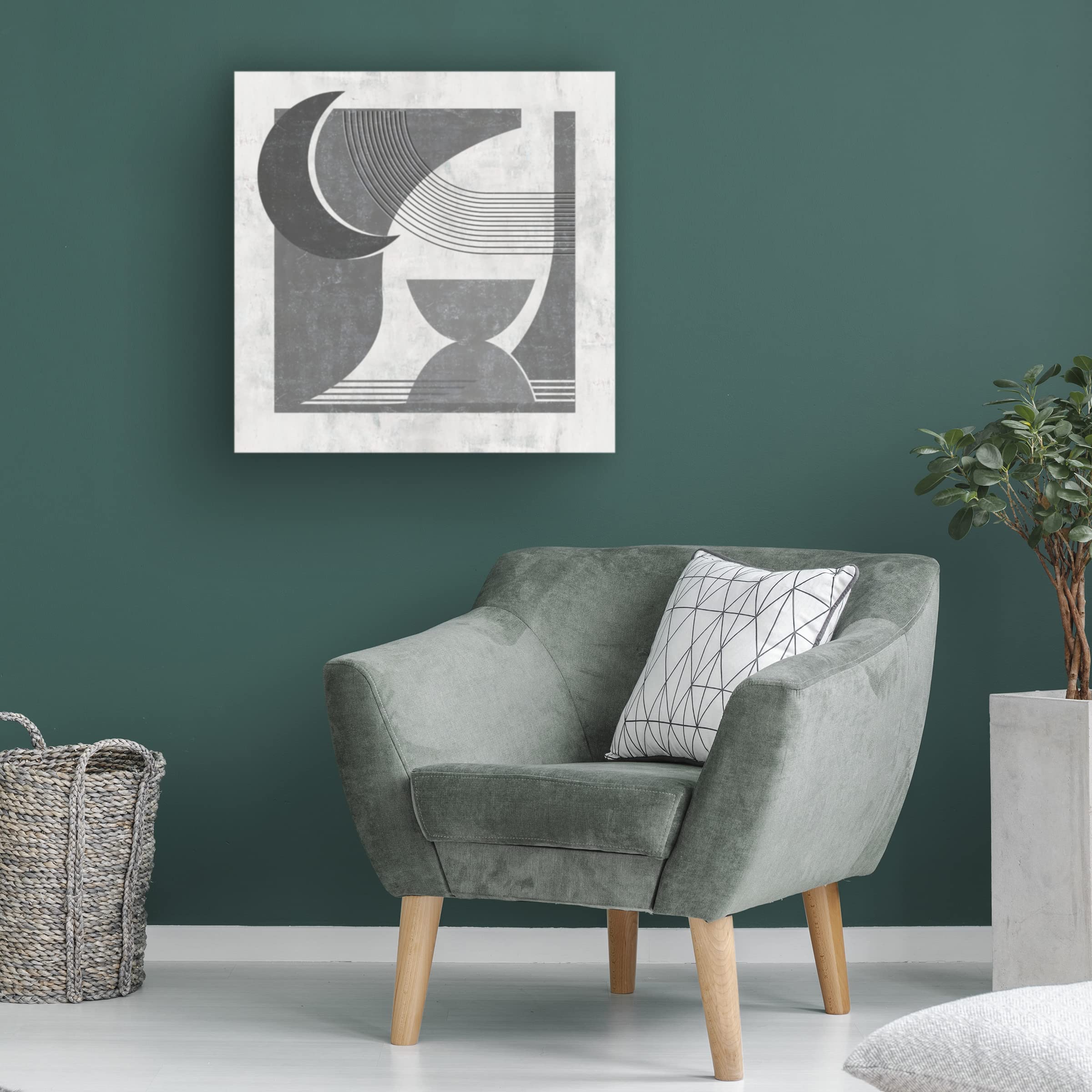 Trademark Fine Art 'Tangled Garden IV' Canvas Wall Art Print by Melissa Wang - 24x47 Inches - Modern Botanical Decor for Living Room, Bedroom & Office