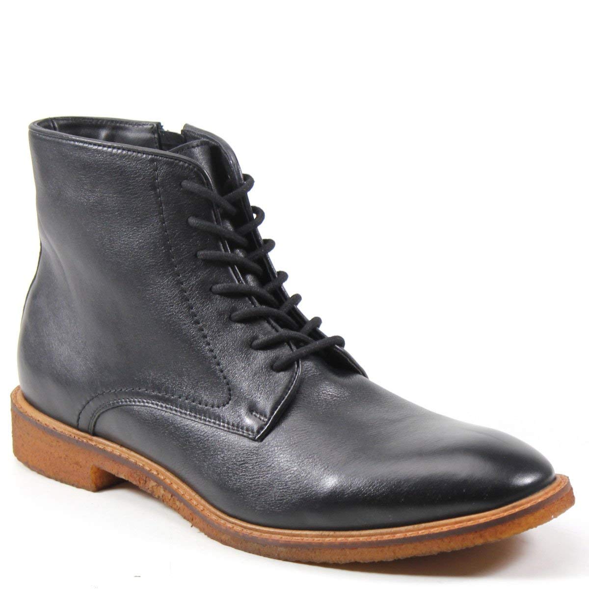 Testosterone Men's Leather Derby Boots with Flex Sole - Comfortable & Stylish Dress Shoes for Work, Office & Formal Occasions