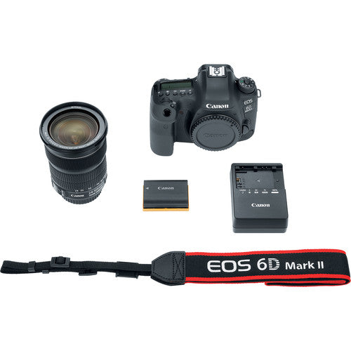 Canon EOS 6D Mark II DSLR Camera with 24-105mm f/3.5-5.6 Lens - Full Frame Digital SLR for Professional Photography & Videography - Perfect for Travel, Weddings & Portrait Shoots (USA Version)