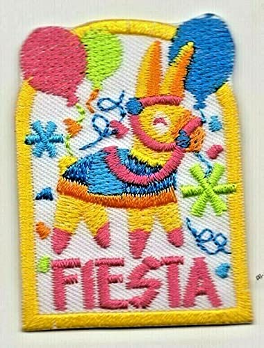 Fiesta Iron On Patch for Cinco De Mayo & Holiday Celebrations - Perfect for DIY Crafts, Costumes, and Party Decorations