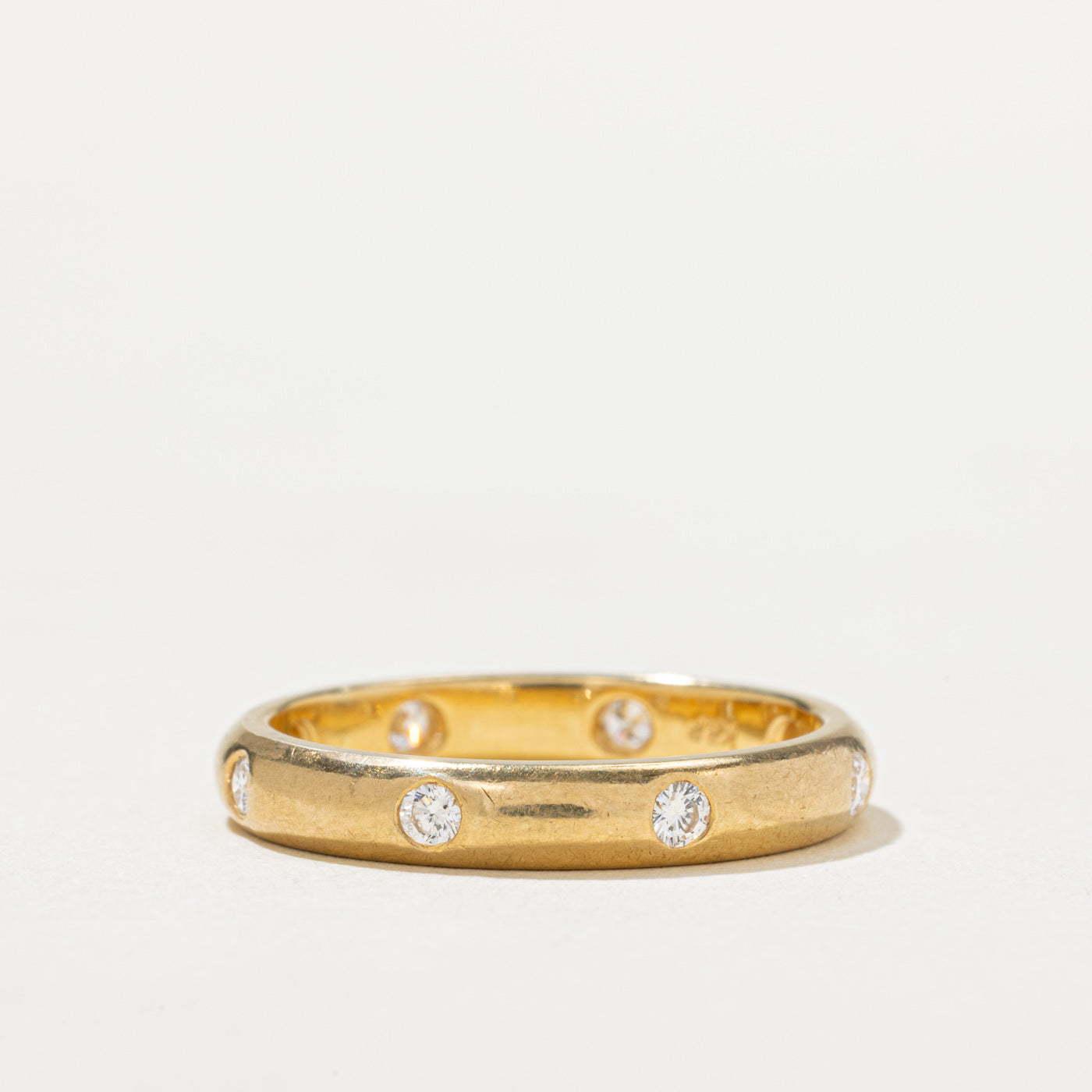 Eternity Diamond Wedding Band Ring | 0.26 Carat Total Weight (CTW) | Size 7.5 | Perfect for Anniversary, Engagement & Bridal Jewelry Gifts