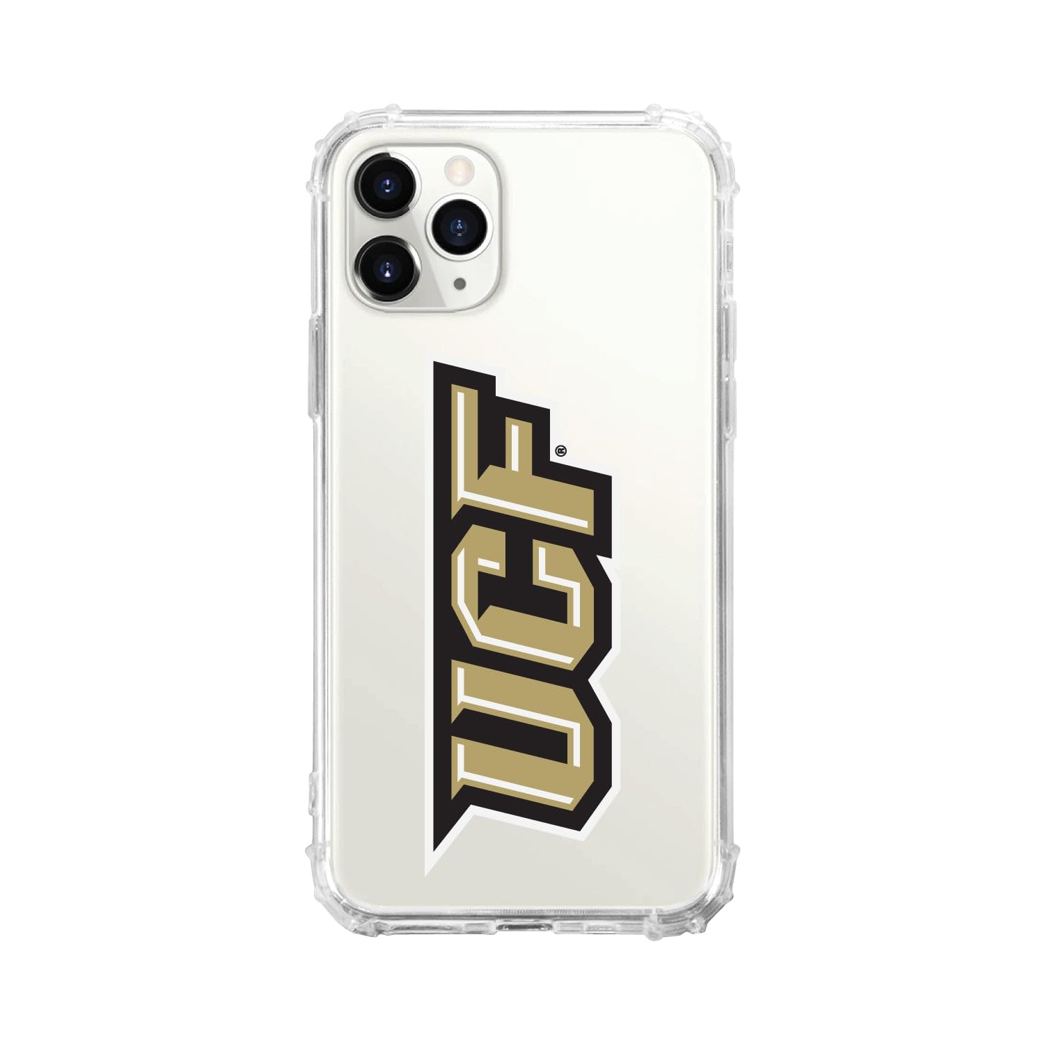 OTM Essentials Rugged Phone Case for iPhone 13 Pro - Shockproof Protective Cover with Reinforced Edges | University of Central Florida UCF Themed Design in Classic White | Perfect for Campus Life, Outdoor Activities & Daily Protection