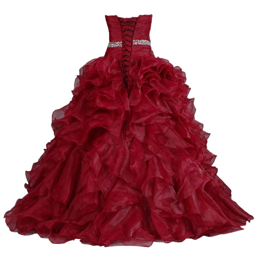 Elegant Women's Ball Gown Quinceanera Dress with Ruffles - Perfect for Prom, Sweet 16, Formal Dances & Special Occasions