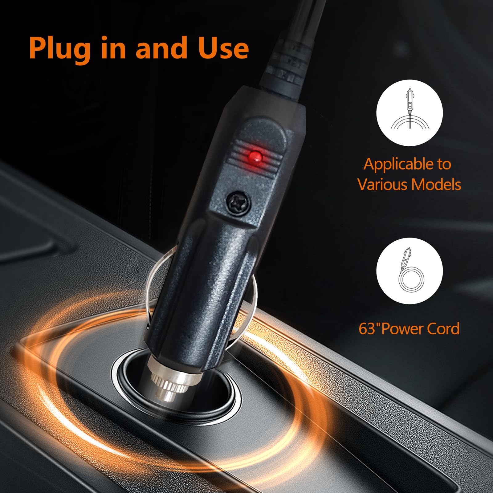 12V Electric Heated Car Blanket with 2 Heat Levels - Portable Heated Blanket for Cars, Trucks & SUVs - Perfect for Winter Road Trips & Camping (Coffee Brown)