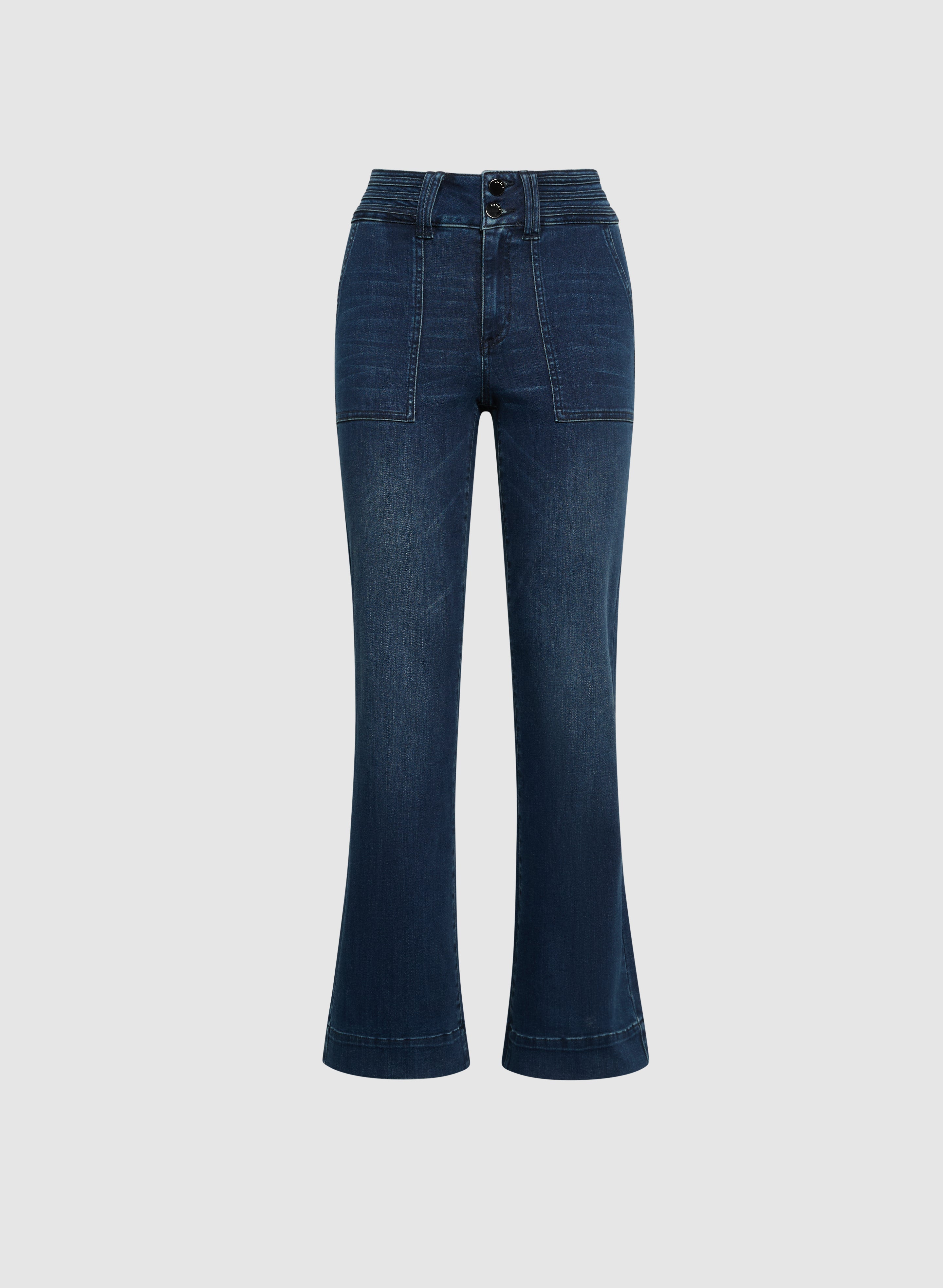 Flare Leg Jeans for Women - Blue High Waist Denim Pants | Laura 3010331 0257 455 | Perfect for Casual Wear, Date Night & 70s Retro Style