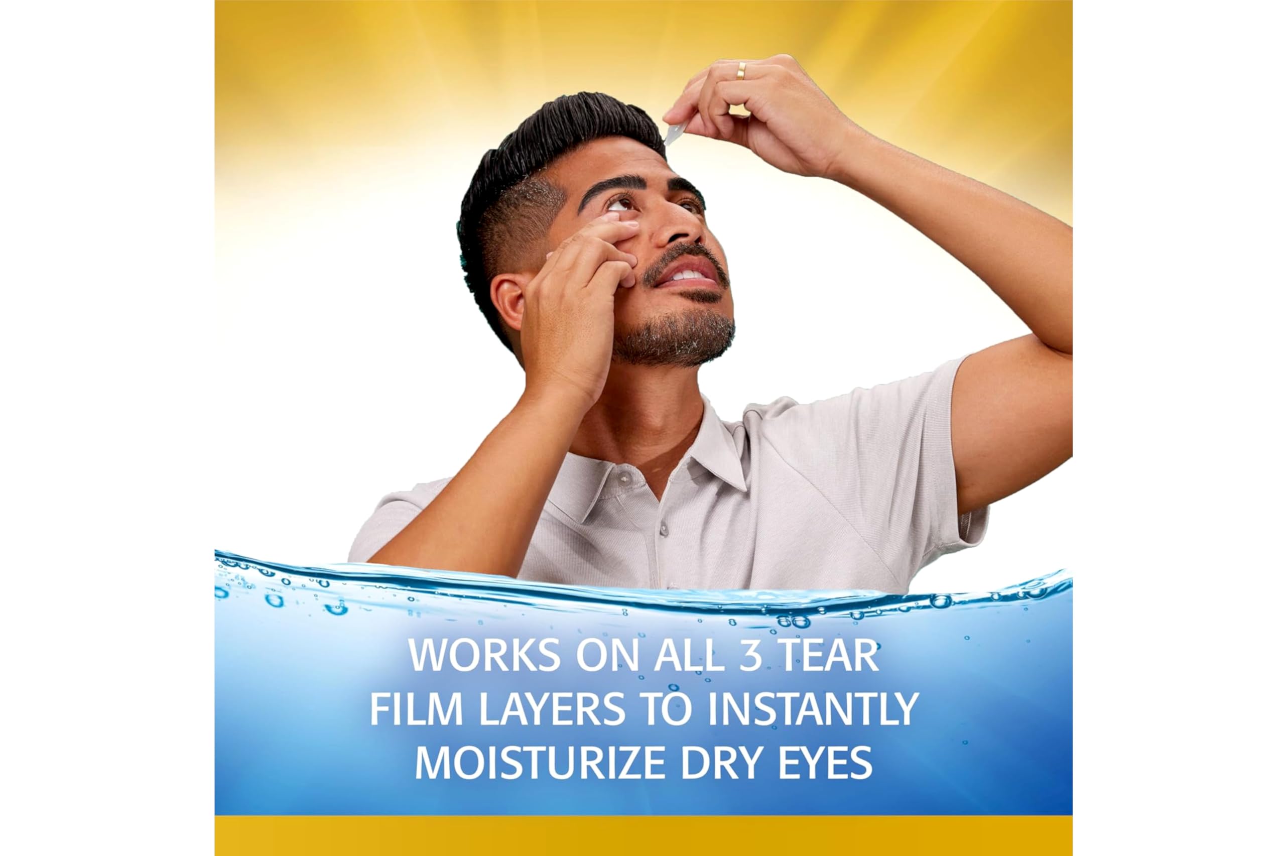 Refresh Optive Mega-3 Lubricant Eye Drops with Flaxseed Oil - 30 Count (Pack of 6) | Dry Eye Relief for Contact Lens Wearers & Computer Users | Long-Lasting Hydration for Irritated Eyes
