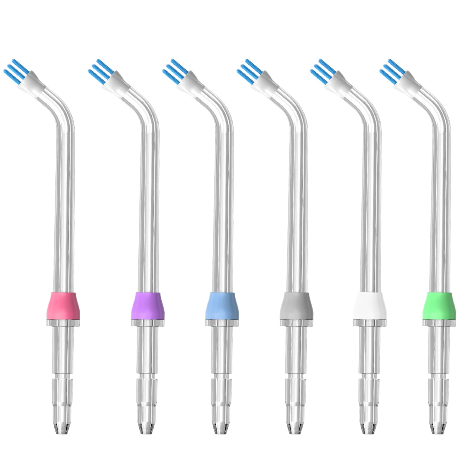 Waterpik Replacement Heads & Plaque Chaser Tips - 6 Pack for Optimal Oral Hygiene, Perfect for Travel, Home, and Dental Care