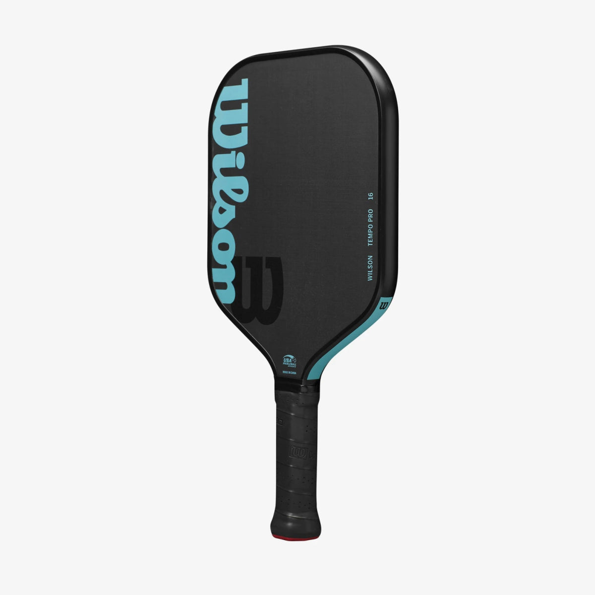 Wilson Tempo Pro 16 Pickleball Paddle - Premium Carbon Fiber Face with Cushion Grip (Black/Blue) | Perfect for Indoor & Outdoor Play, Tournaments & Recreational Games