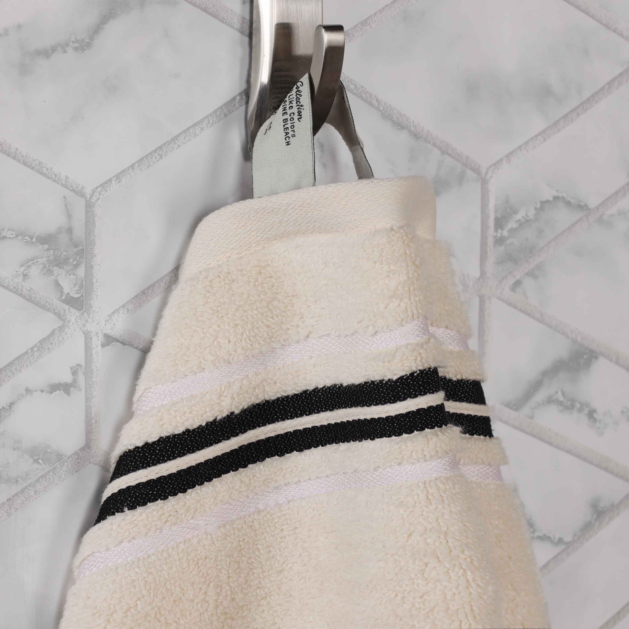 Premium 6-Piece Sadie Zero Twist Cotton Towel Set - Solid & Jacquard Floral Design | Ultra Soft & Absorbent Bath Towels for Spa, Hotel & Luxury Home Use