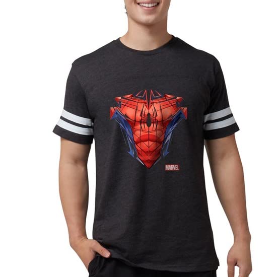 Spider-Man Men's Football Jersey - Superhero Graphic Tee for Sports & Cosplay | Perfect for Halloween, Game Day & Marvel Fan Gifts