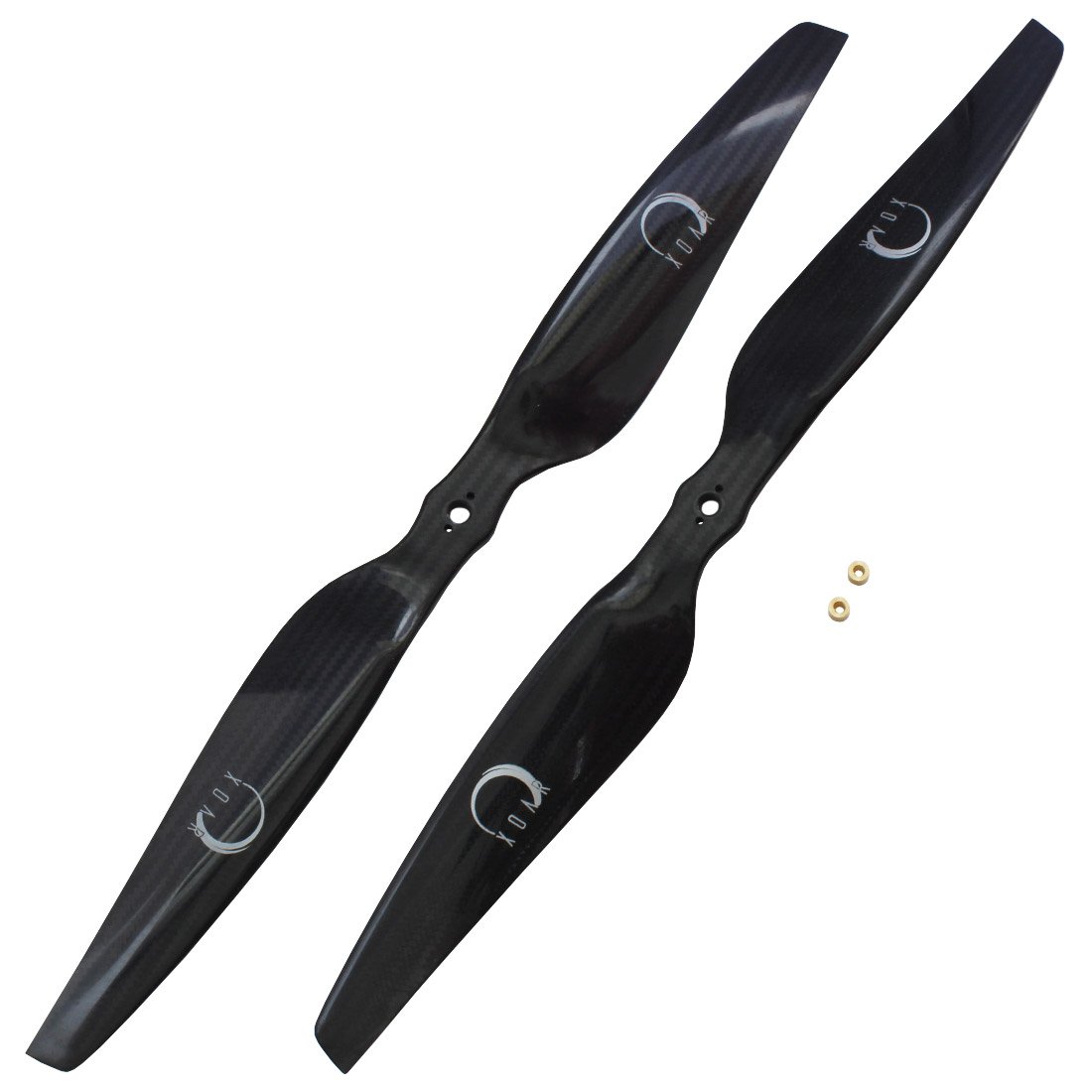 XOAR PJP-T-L 20x6 2060 Carbon Fiber Quadcopter Propellers - 1 Pair (20 Inch) CW/CCW for Multicopter & Multi-Rotor Drones - Perfect for Aerial Photography, FPV Racing, and Professional UAV Applications