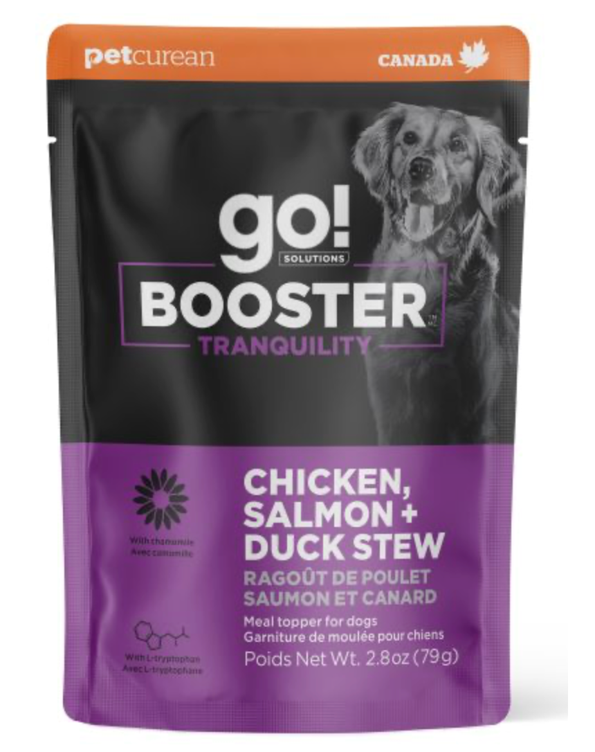 Premium Grain-Free Dog Food Booster with Chicken, Salmon & Duck in Gravy - Supports Calmness & Digestive Health - Perfect for Anxious Dogs, Sensitive Stomachs & Mealtime Enrichment
