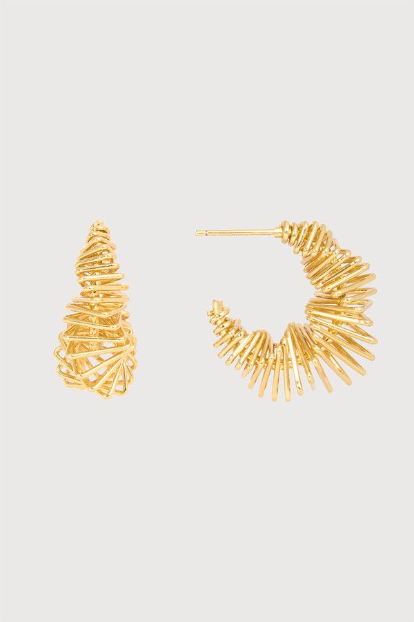 Geometric Twist Hoop Earrings for Women - Trendy Gold & Silver Fashion Jewelry - Perfect for Parties, Weddings & Everyday Wear