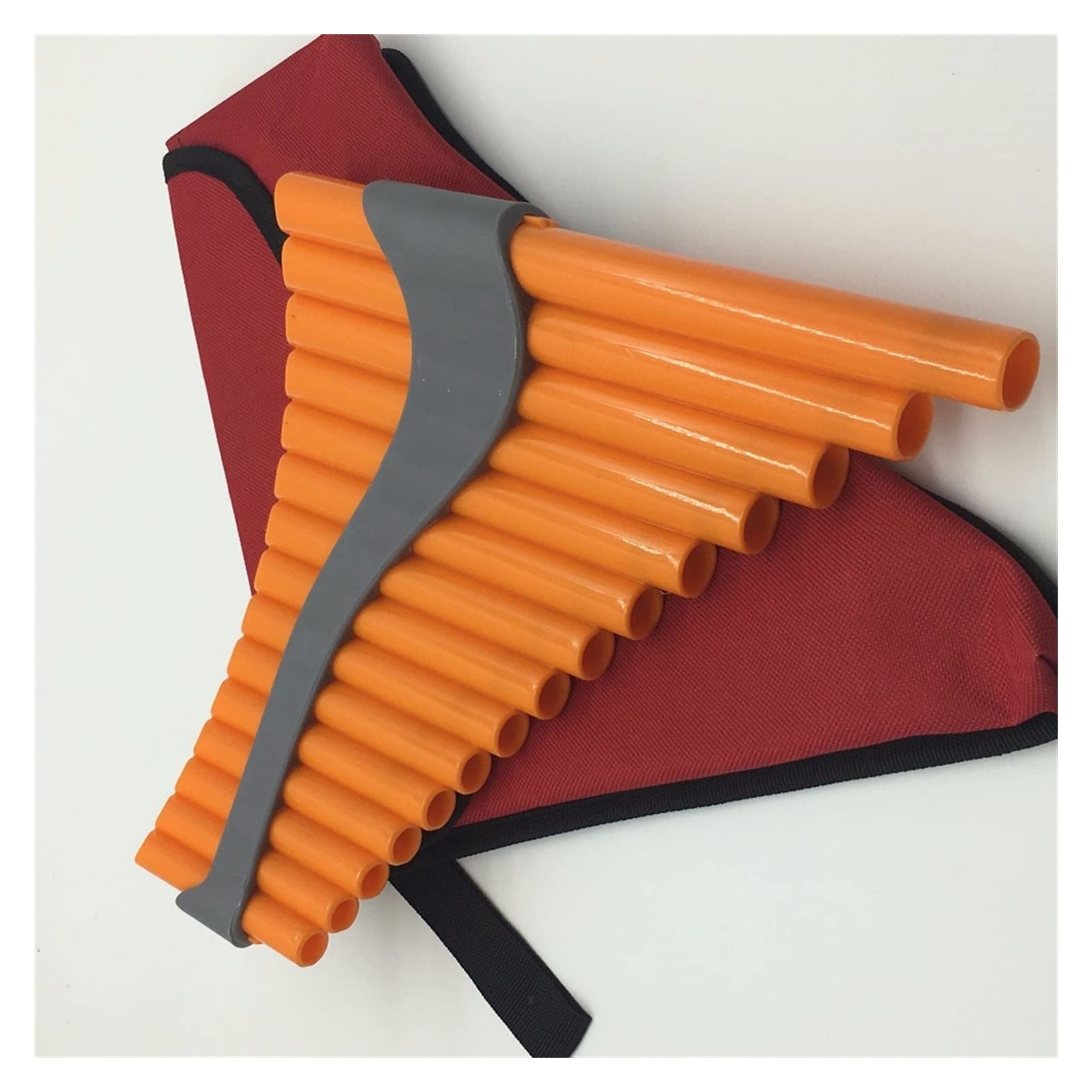 Professional 15-Pipe ABS Pan Flute in G Key - Handmade Folk Musical Instrument for Performances, Meditation & Relaxation | Perfect for Musicians, Beginners & Music Lovers