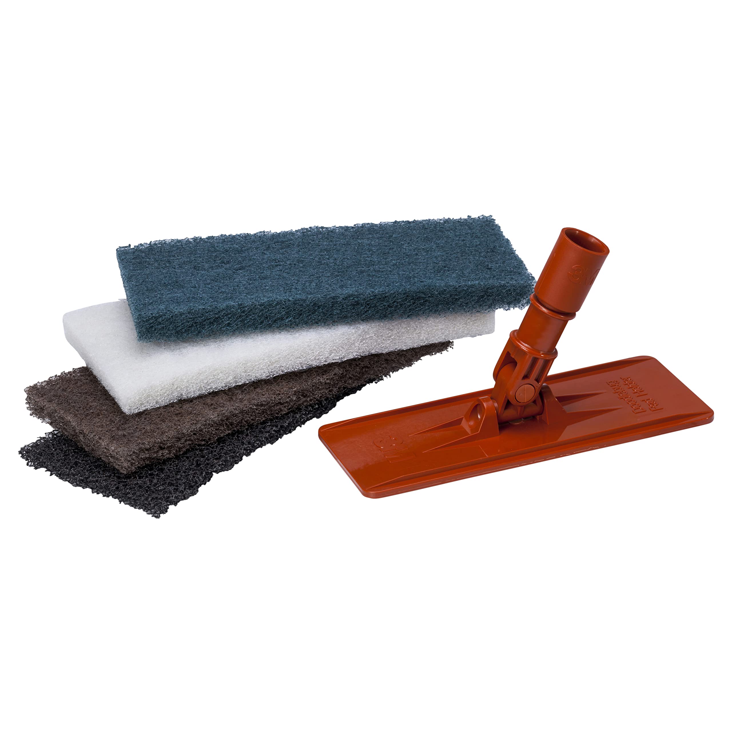 3M™ Doodlebug™ Pad Holder 6472 with 4 Replacement Pads - Scuff Mark Remover Starter Kit for Floors, Walls & Baseboards - Perfect for Home Cleaning & Maintenance
