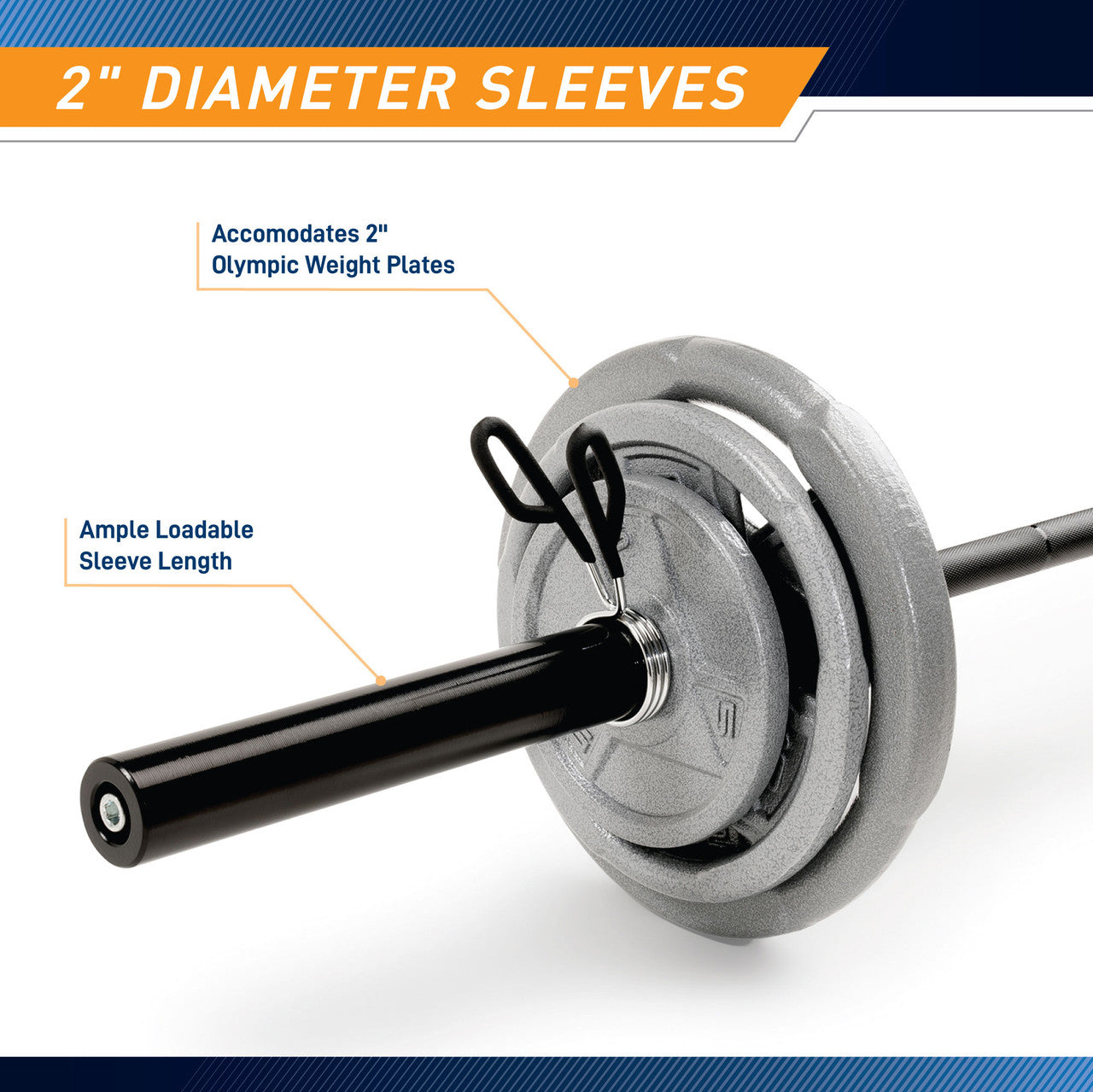 MCW 110lb Olympic Weight Set - Premium Barbell Weight Plates for Home Gym & Strength Training - Perfect for CrossFit, Powerlifting & Fitness Workouts