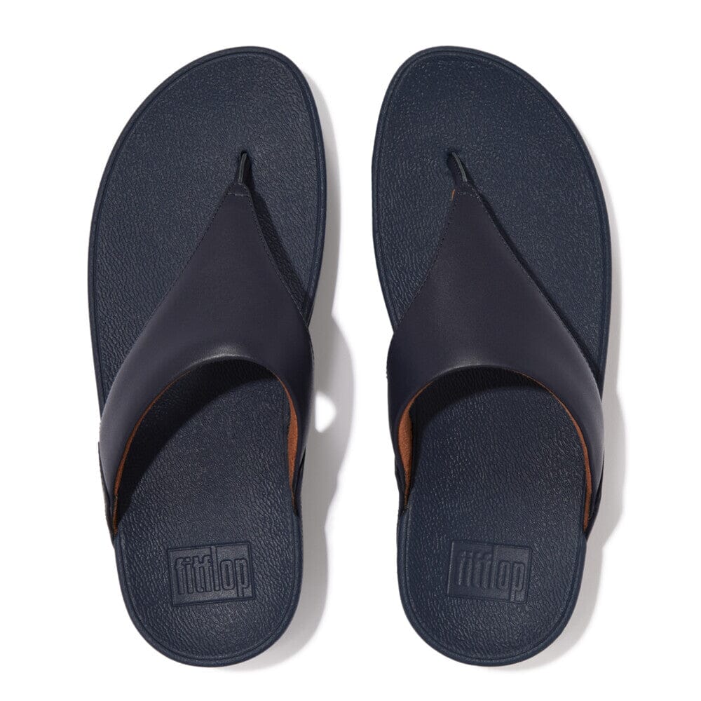 FITFLOP LULU Leather Toe Post Sandals for Women - Comfortable Flip Flops with Arch Support - Perfect for Beach, Pool, and Summer Walking