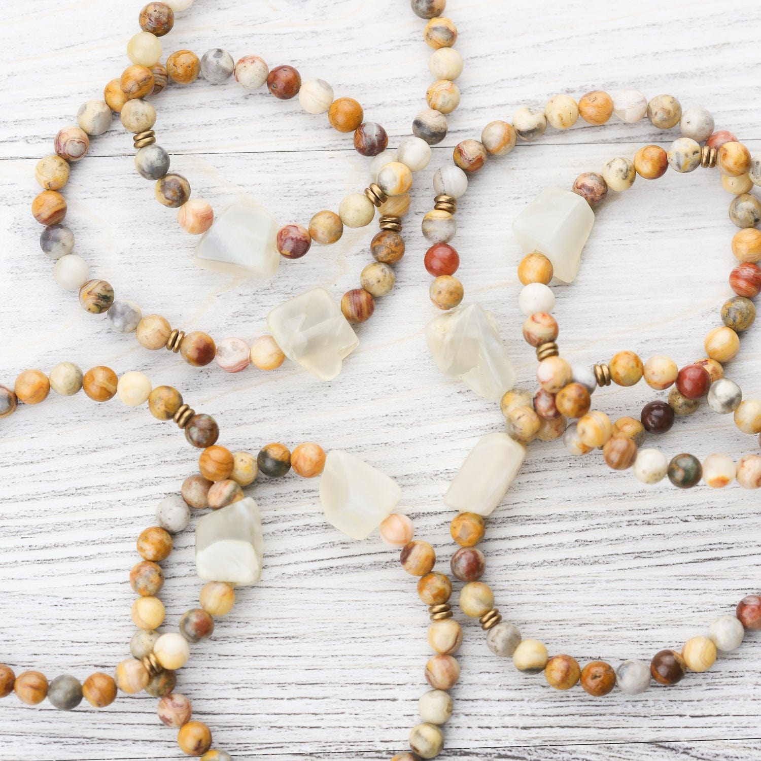 Harmonizing Jasper & Moonstone Bracelet for Women - Natural Stone Healing Crystal Jewelry for Balance & Positive Energy - Perfect for Meditation, Yoga & Spiritual Gifts