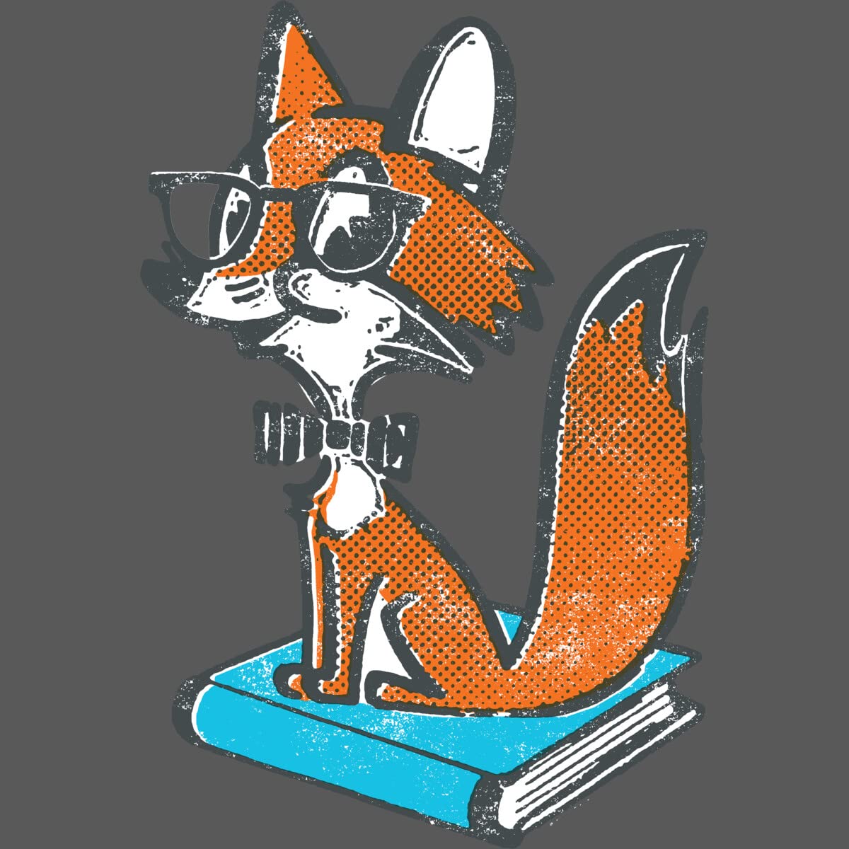 Design By Humans Unisex Smart Fox Graphic Sweatshirt by Will9Design - Cozy Pullover Hoodie for Men & Women - Perfect for Casual Wear, Street Style & Gifts