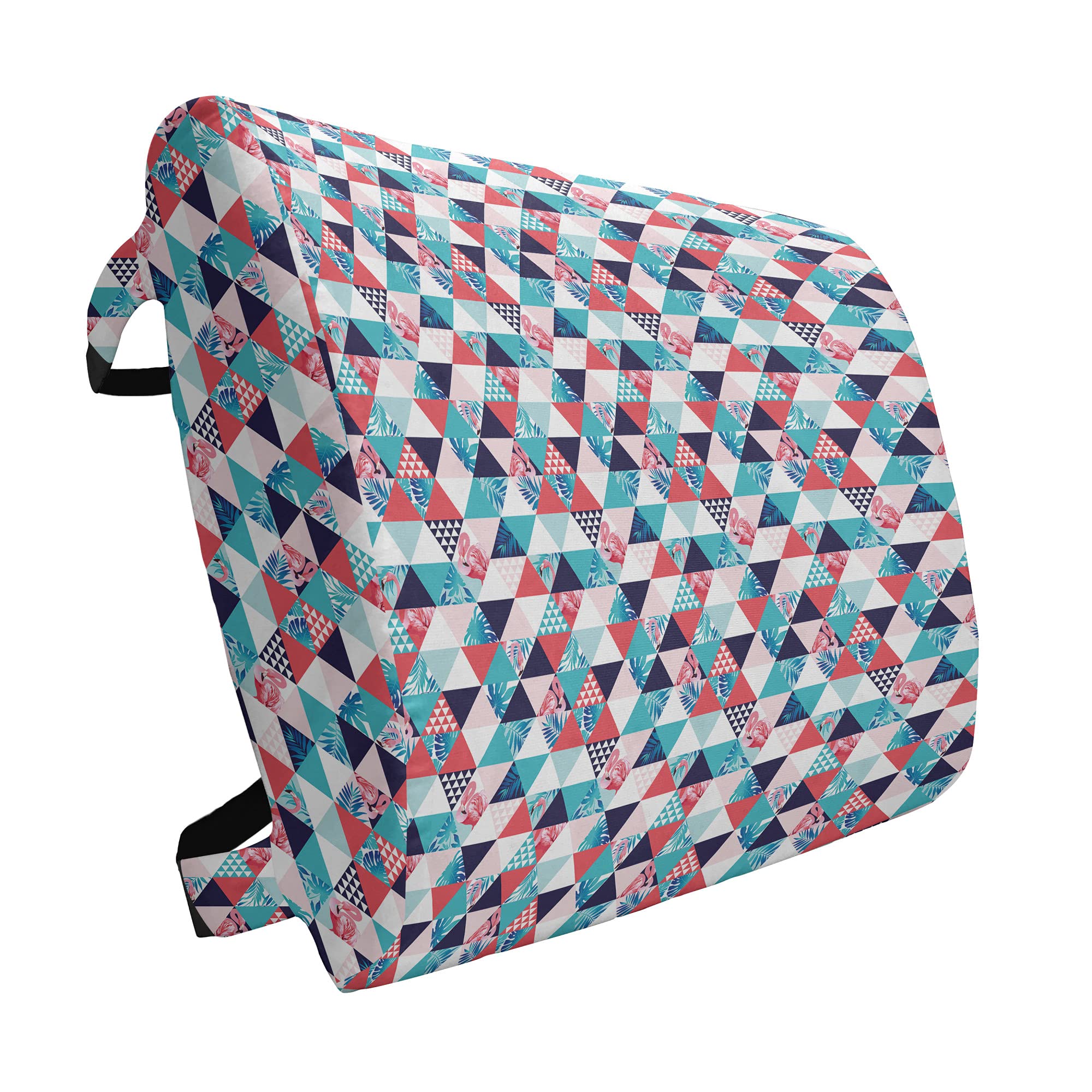 Ambesonne Flamingo Lumbar Support Pillow - High Density Foam Cushion for Office Chairs & Car Seats - 14