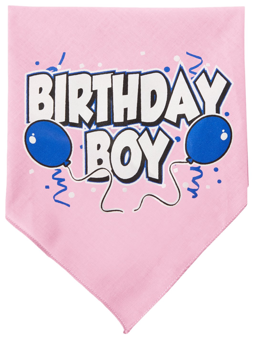 Custom Screen Printed Pet Bandana for Dogs - 'Birthday Girl' or 'Birthday Boy' Light Pink Design (Small Size) | Perfect for Birthday Parties & Pet Celebrations