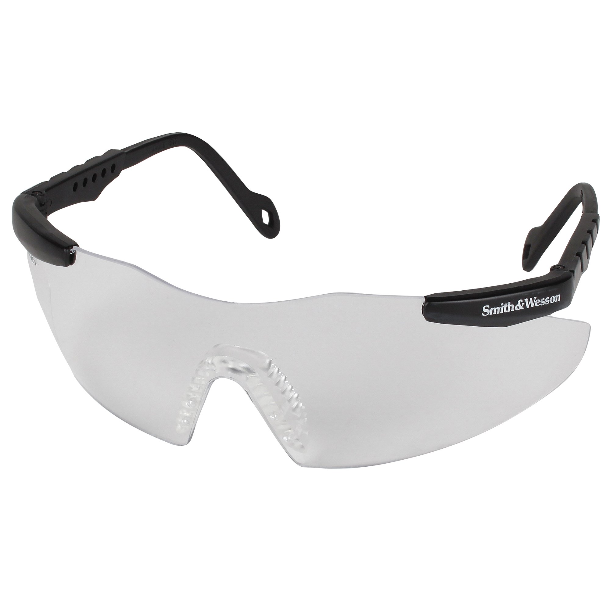 Smith and Wesson Magnum 3G Safety Glasses (19799) - Clear Anti-Fog Lenses with Black Frame, ANSI Z87.1 Certified, 12-Pack for Construction, Woodworking, and DIY Projects