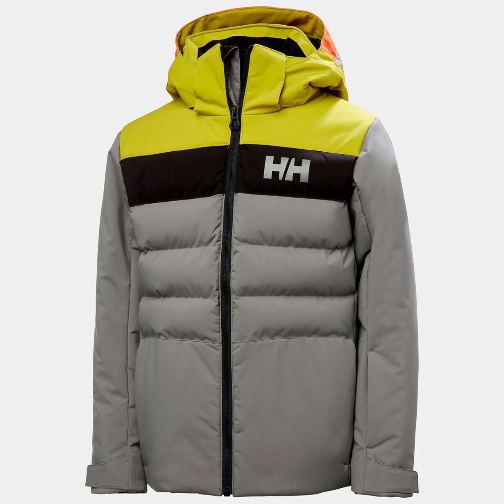 Helly Hansen Youth Boys Cyclone Ski Jacket - Waterproof Winter Jacket for Kids Snowboarding & Outdoor Activities | Concrete Grey